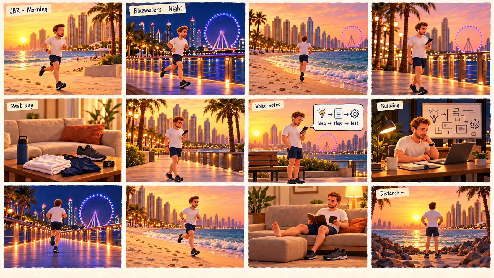 Chapter one: walking, running and developing an idea in Dubai